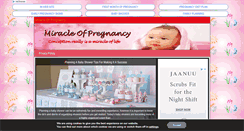Desktop Screenshot of miracleofpregnancy.info