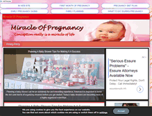 Tablet Screenshot of miracleofpregnancy.info
